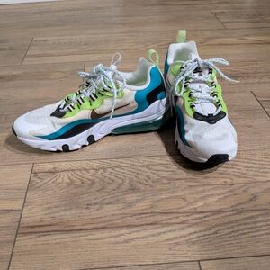 Nike Air Max Sneakers - White, Green, Blue